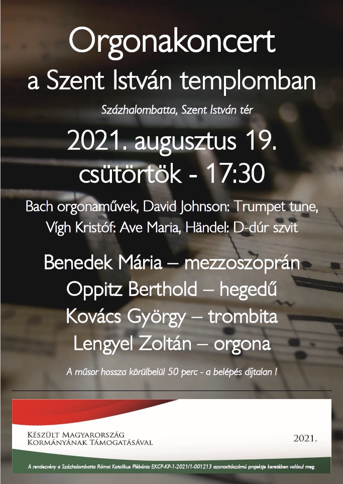 Orgonakoncert 2021.08.19