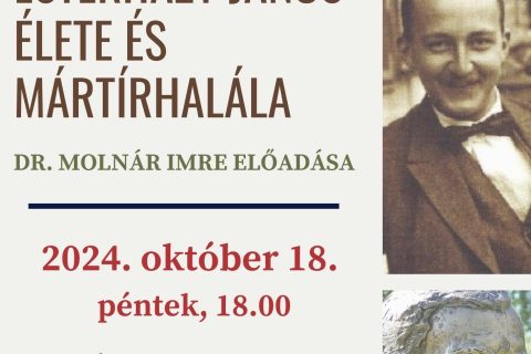 Esterházy János élete és mártírhalála – Dr Molnár Imre elődása