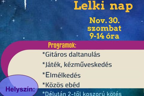 Adventi lelki nap – 2024 november 30