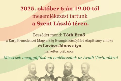 Aradi vértanúk emléknapja 2025