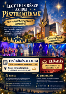 Légy te is része az idei PÁSZTORJÁTÉKNAK!