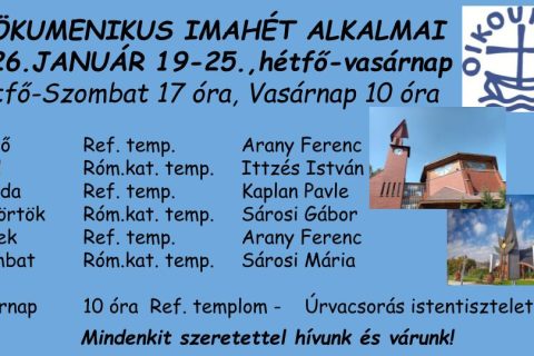 Ökumenikus imahét 2026